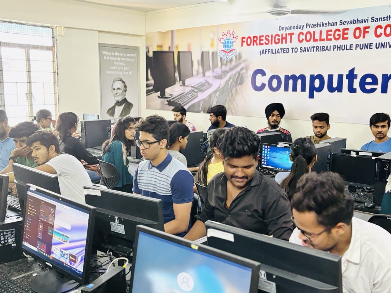 Computer Lab — Class in Session
