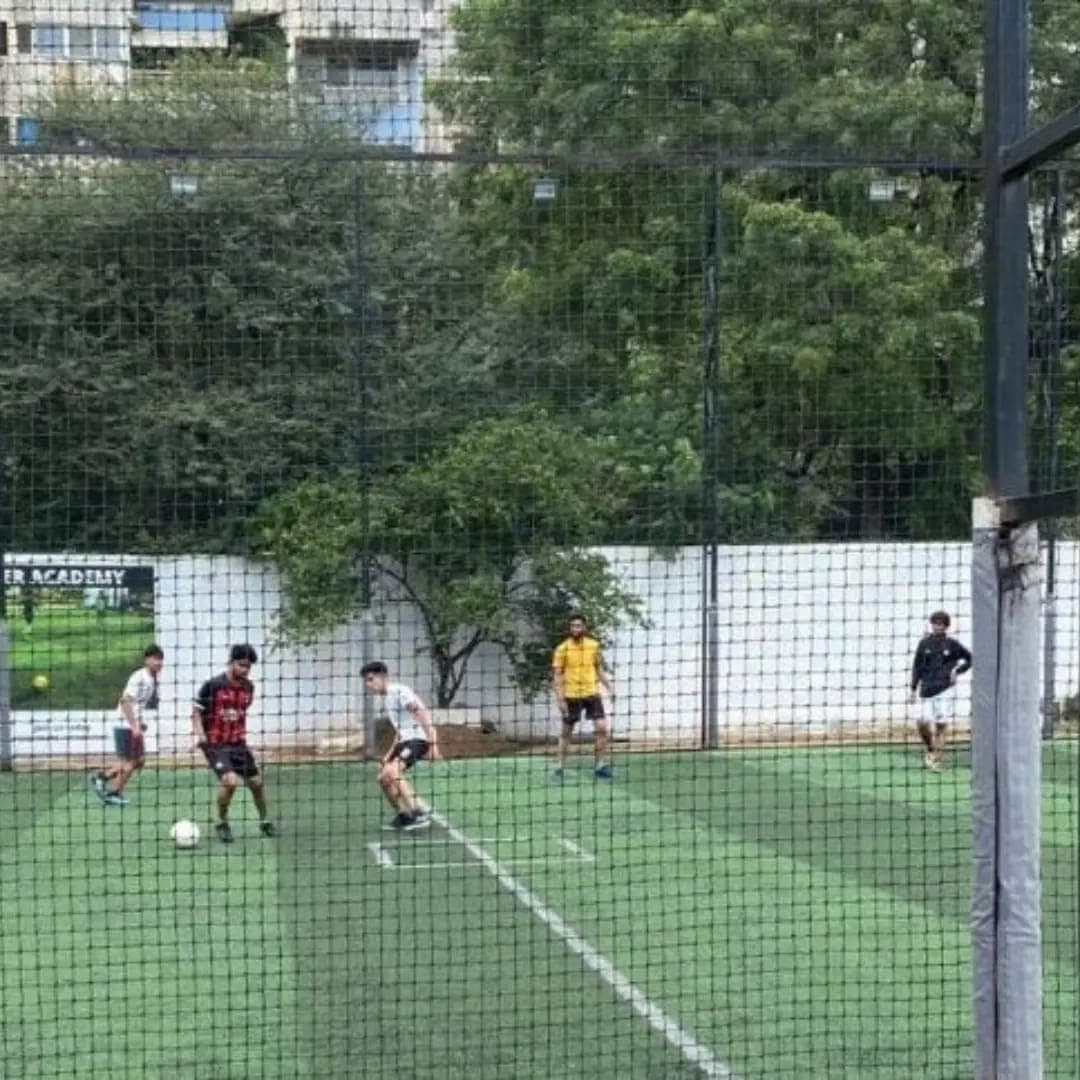 Students at Football Practice